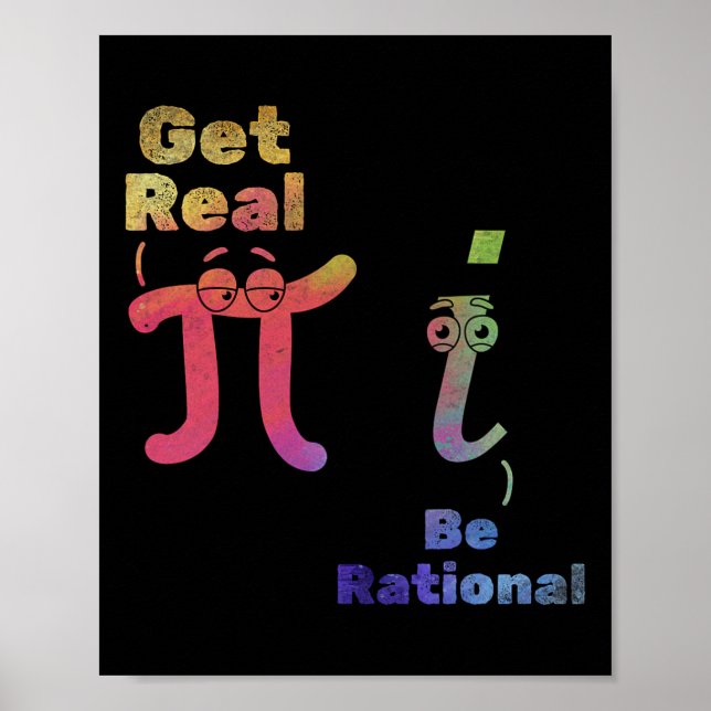 Affiche Pi Day Pi Math Pi Symbole Pi Math Funny Math Get R (Devant)