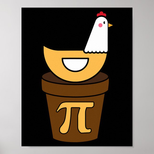 Affiche Pi Day Pot Pie 3.14 Math Science Drôle Garçon (Devant)