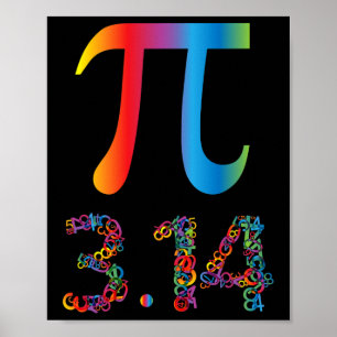 Affiche Pi Day Pour Femmes Enfants Hommes Drôle Cadeau Gra