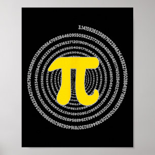 Affiche Pi Day Spiral Pi Math Science Pour Pi Day 3.14