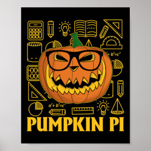 Affiche Pi Day Tee Citrouille Pi Tee Pi Math Tee Citrouill