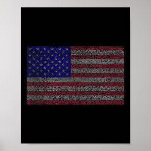 Affiche Pi Day Usa Drapeau Math 3.14 Mars 14