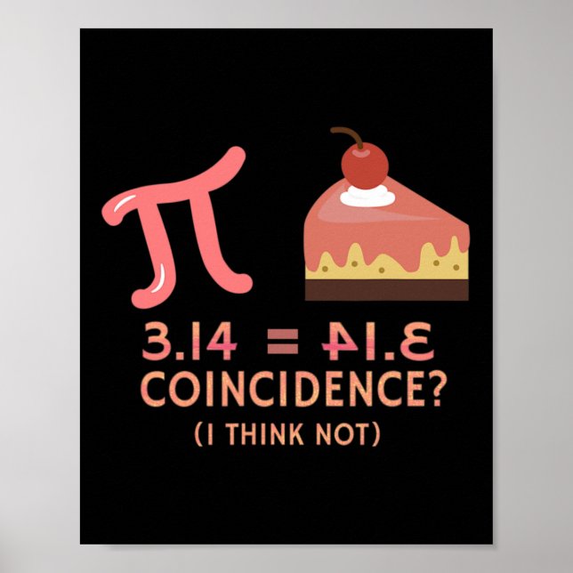 Affiche Pi Équivalent Pie Pour Pi Jour 3.14 Math (Devant)
