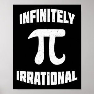 Affiche Pi Infiniment Irrationnel Pi Day 314 Math Geek Ner
