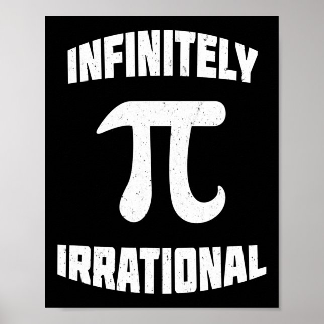 Affiche Pi Infiniment Irrationnel Pi Day 314 Math Geek Ner (Devant)
