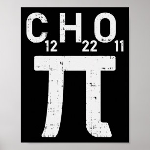Affiche Pi Jour Chemise à sucre Symbole Formule Math Chimi