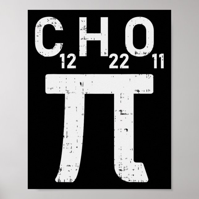 Affiche Pi Jour Chemise à sucre Symbole Formule Math Chimi (Devant)