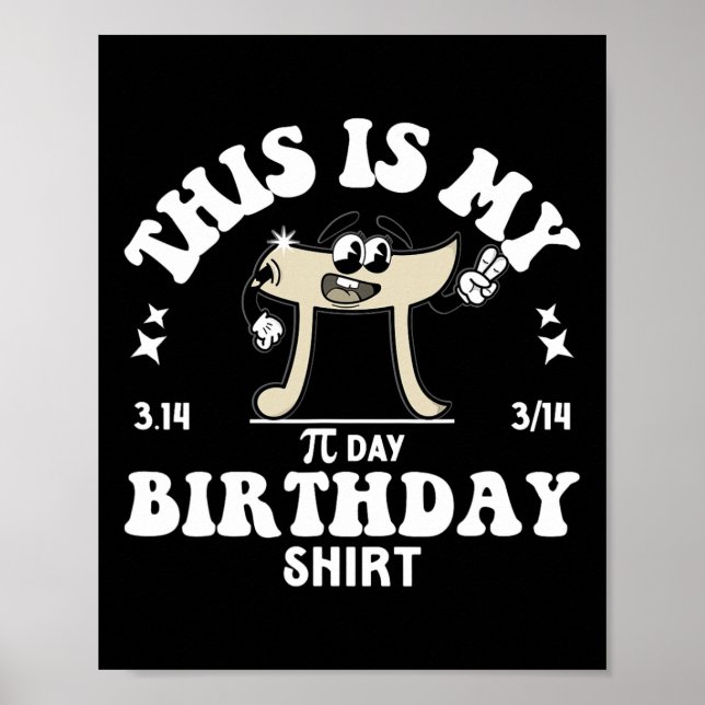 Affiche Pi Math Enseignant Ceci Est Mon Pi Jour Anniversai (Devant)