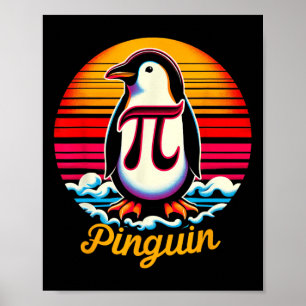 Affiche Pi-nguin Pi Penguin Jour Numéro irrationnel Pi Sym