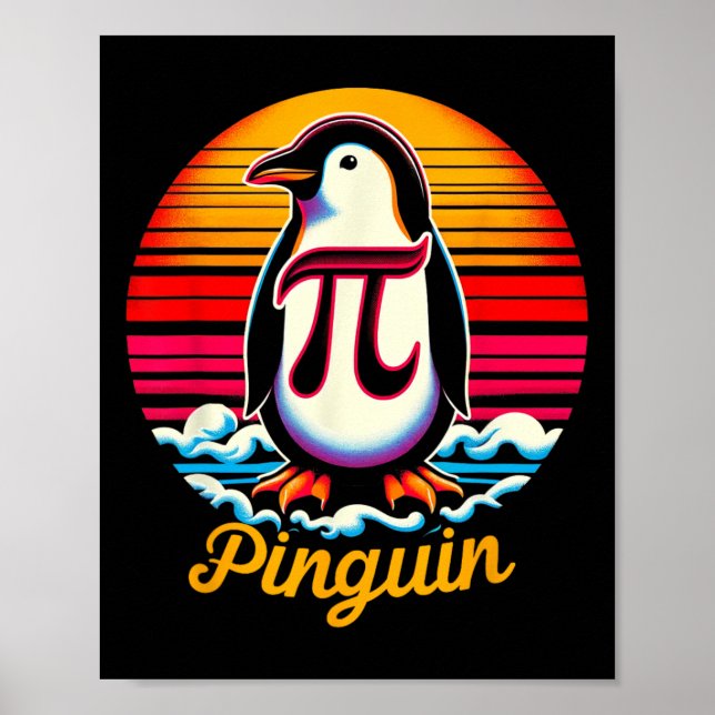 Affiche Pi-nguin Pi Penguin Jour Numéro irrationnel Pi Sym (Devant)