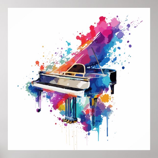 Affiche Piano art (Devant)