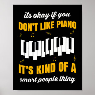 Affiche Piano cadeau pour orchestre musiciens instrument d