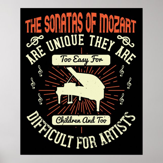 Affiche Piano - Les Sonates de Mozart (Devant)
