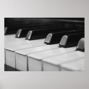 Affiche Piano macro closeuse