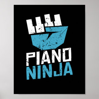 Affiche Piano Ninja Clef Music