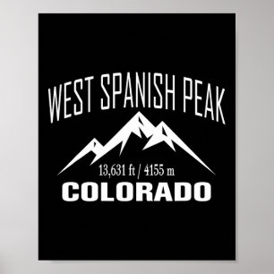 Affiche Pic espagnol ouest Colorado Climbing Summit Club O