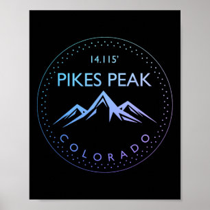 Affiche Pic Pikes Colorado Montagnes Rocheuses Escalade So