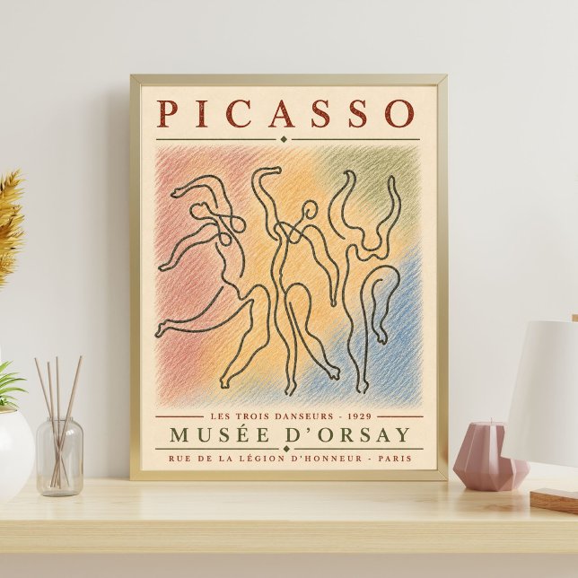Affiche Picasso | Impression Picasso | Les Trois D (Créateur téléchargé)