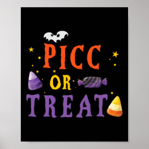 Affiche PICC Nurse Halloween Cute TVA Equipe d'accès vascu