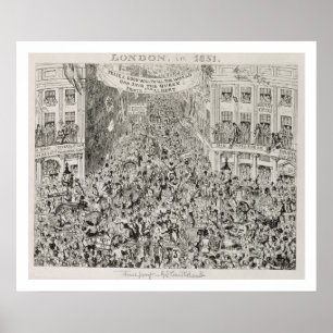 Affiche Piccadilly pendant la Grande Exposition, 1851
