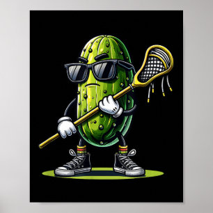 Affiche Pickle Jouer Lacrosse Funny Sports tendance pour B