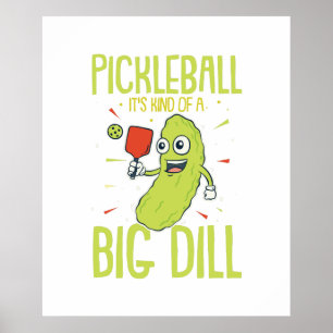 Affiche Pickleball C'est un genre de jeu de jeu de jeu Big