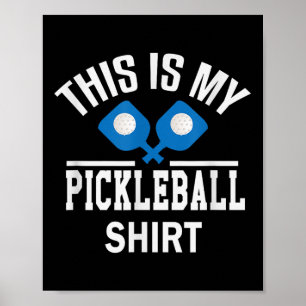 Affiche Pickleball - Dinker Badminton Tennis Pickleball Ca