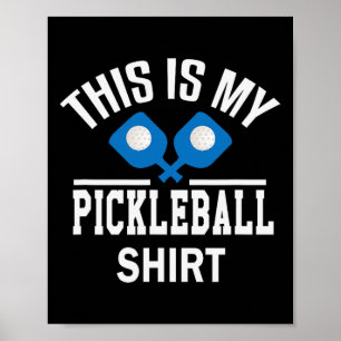 Affiche Pickleball - Dinker Badminton Tennis Pickleball Gi
