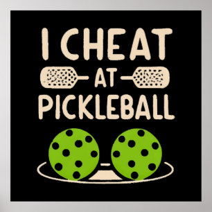 Affiche Pickleball Drôle