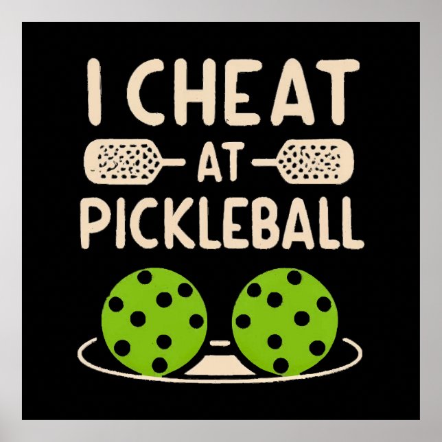 Affiche Pickleball Drôle (Devant)