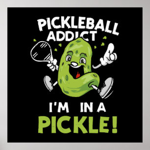 Affiche Pickleball drôle
