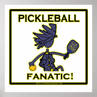 Affiche Pickleball Fanatique