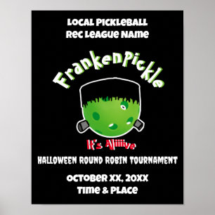 Affiche Pickleball Halloween - FrankenPickle - It's Alive