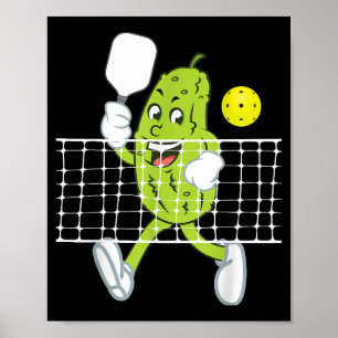 Affiche Pickleball Jouer - Drôle Pickleball Paddle