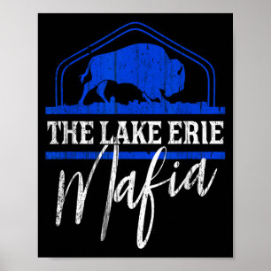 Affiche Pickleball lac Érié WNY Buffalo 716 occidental nou
