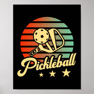 Affiche Pickleball vintage