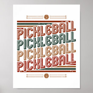 Affiche Pickleball vintage
