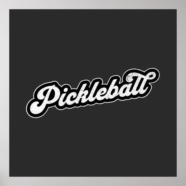 Affiche Pickleball Vintage Retro (Devant)