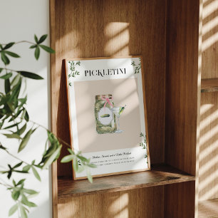 Affiche Pickletini   Bachelorette Signature Boire