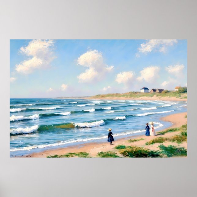 Affiche Picque d'été au bord de la côte (Devant)