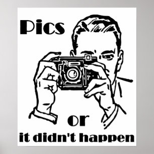 Affiche Pics ou ça n'est pas arrivé Rétro