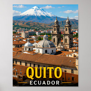 Affiche Pics sommets andins et élégance coloniale de Quito