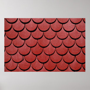 Affiche Picture of Red roof, Switzerland