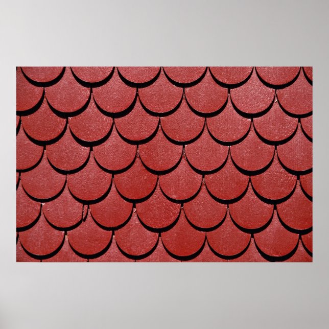 Affiche Picture of Red roof, Switzerland (Devant)