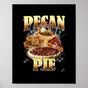 Affiche Pie de Pécan de Thanksgiving Bootleg Rap Rock 90's