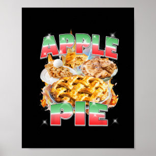 Affiche Pie de pomme de Thanksgiving Bootleg Rap Rock 90's