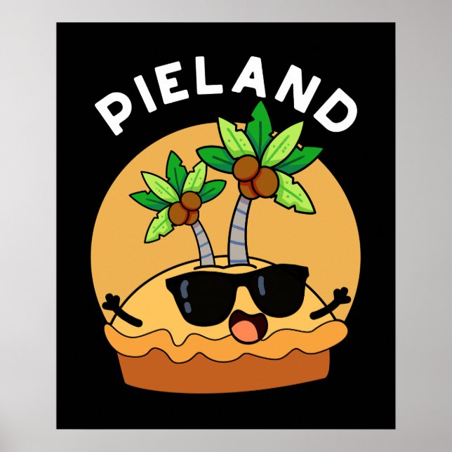 Affiche Pie-land Funny Island Pun Dark BG (Devant)