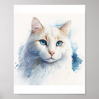 Affiche Pièce d'art de chat personnalisée qui captivera l'