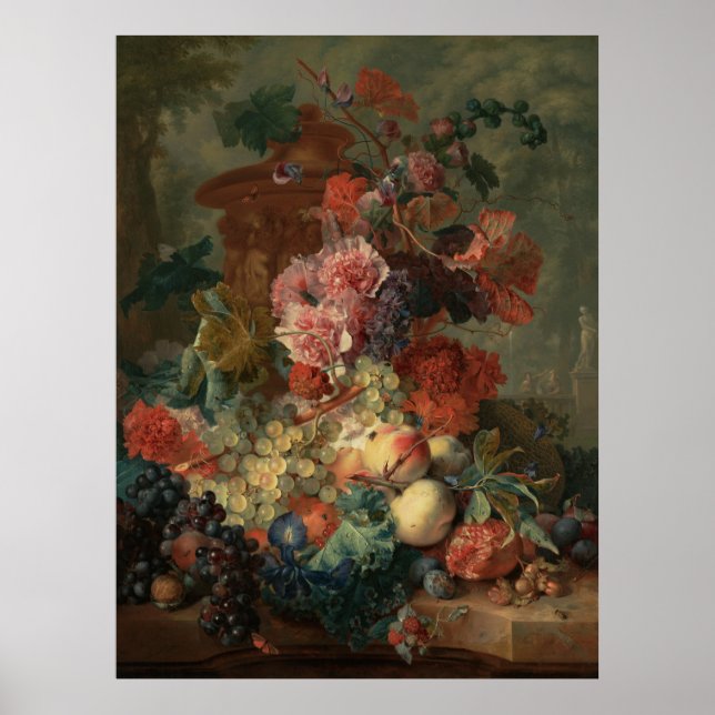 Affiche Pièce de fruits par Jan van Huysum (Devant)