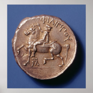 Affiche Pièce en argent de Philip II de Macedon